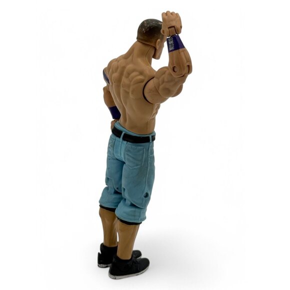 WWE John Cena Action Figure 6" Poseable Toy With Blue Pants & Black Shoes - Picture 5 of 6